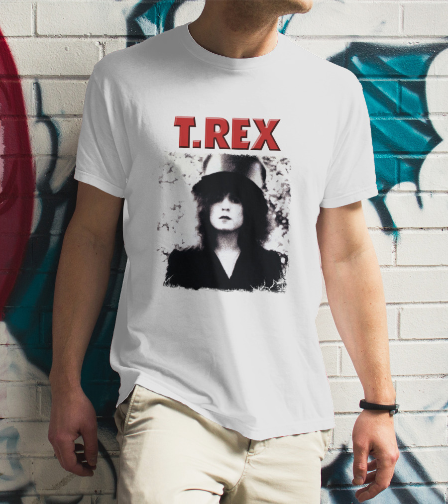 T. Rex Glam Rock Iconic Portrait With Hat T-Shirt