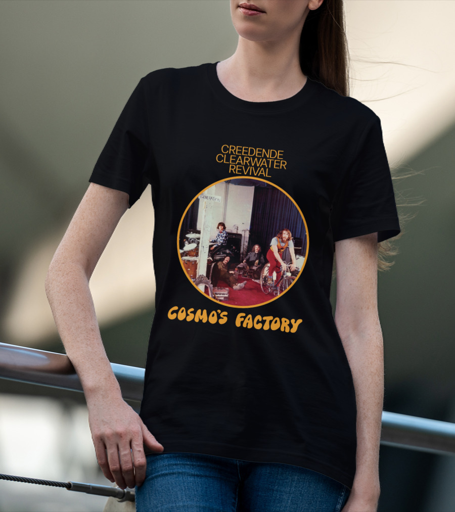 Creedence Clearwater Revival Cosmo's Factory Album Cover T-Shirt