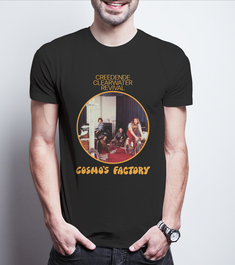 Creedence Clearwater Revival Cosmo's Factory Album Cover T-Shirt