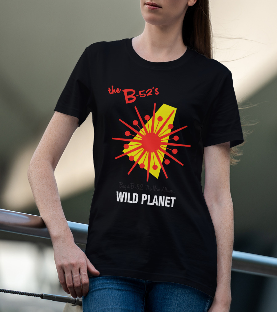 The B-52'S Wild Planet Explosion Retro Style T-Shirt