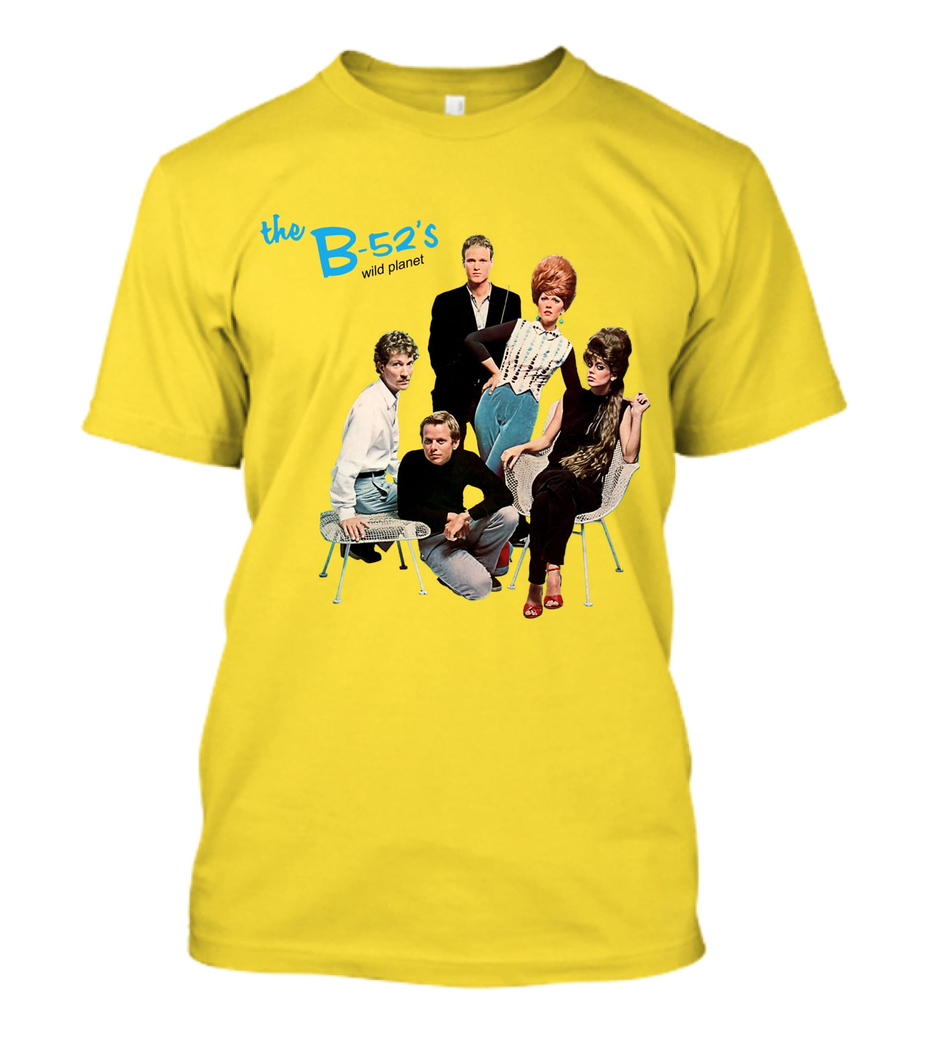 The B-52'S Wild Planet Album Cover Group Photo T-Shirt