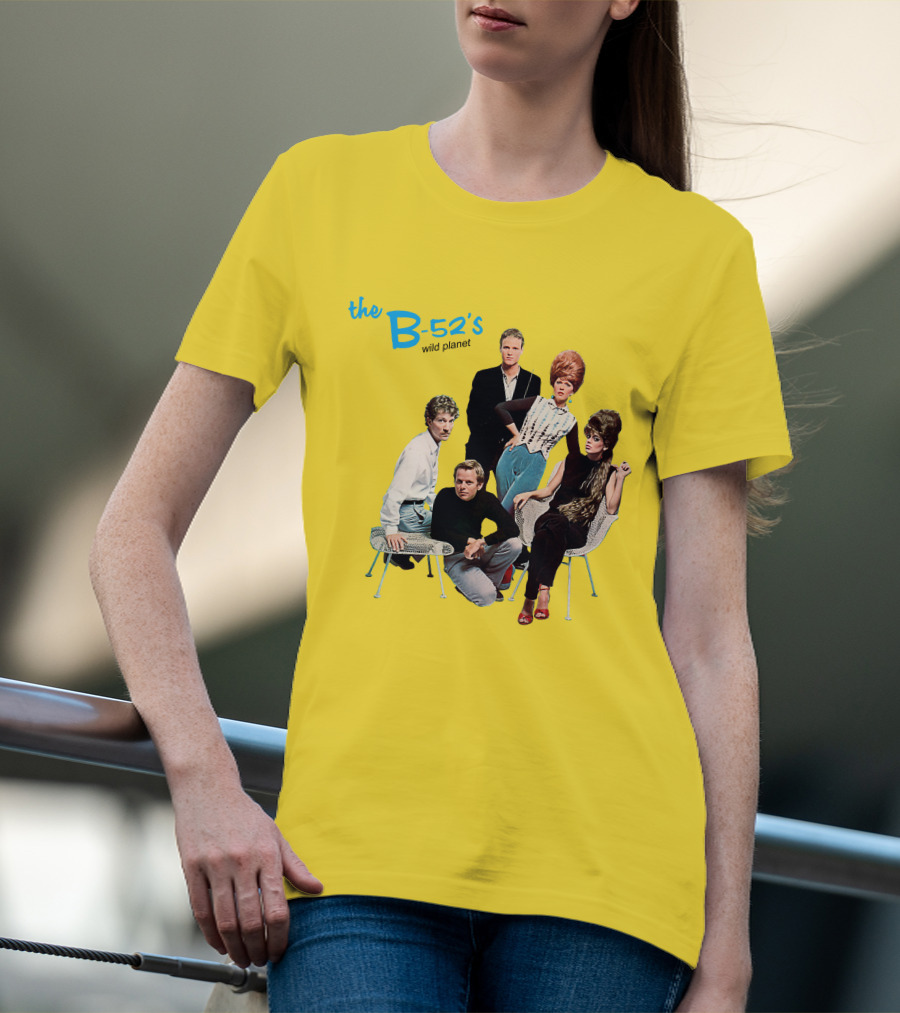 The B-52'S Wild Planet Album Cover Group Photo T-Shirt