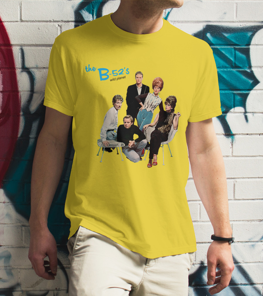 The B-52'S Wild Planet Album Cover Group Photo T-Shirt