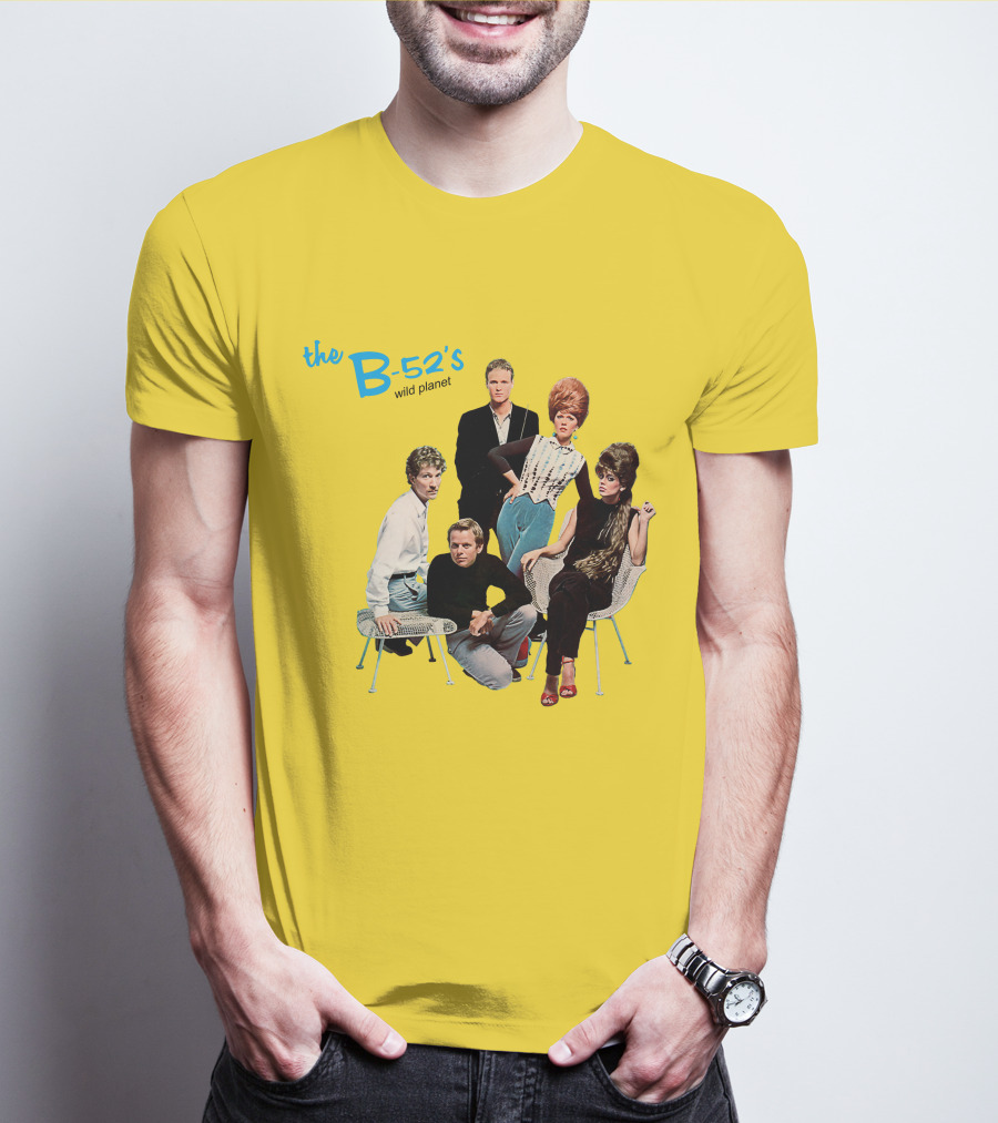 The B-52'S Wild Planet Album Cover Group Photo T-Shirt