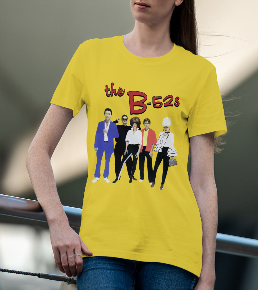 The B-52S Band Members Retro Style Ensemble T-Shirt