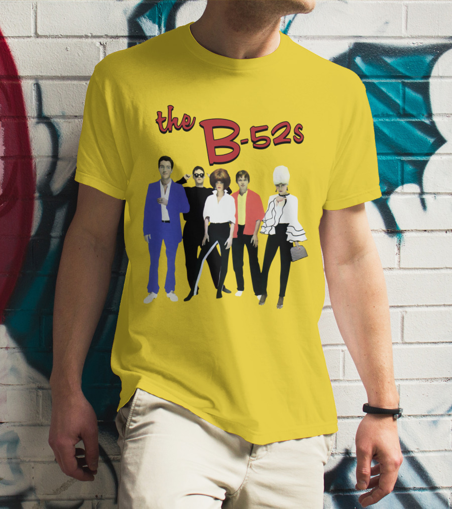 The B-52S Band Members Retro Style Ensemble T-Shirt