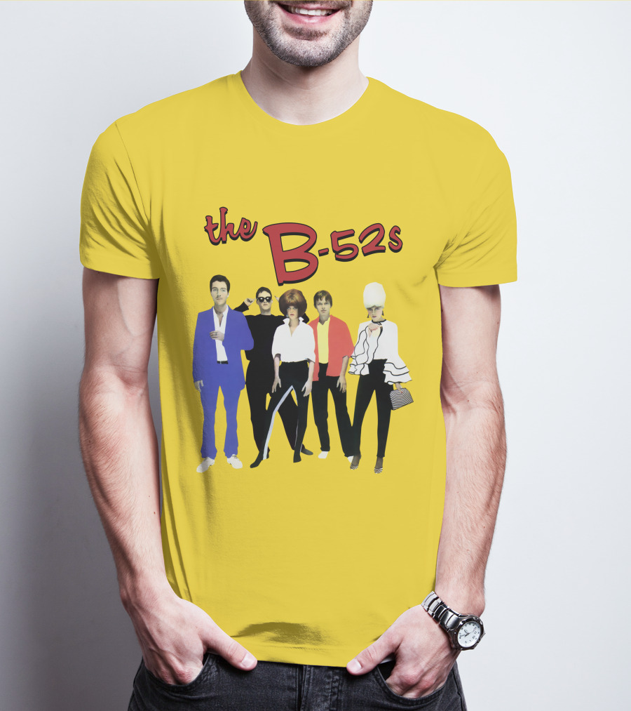 The B-52S Band Members Retro Style Ensemble T-Shirt