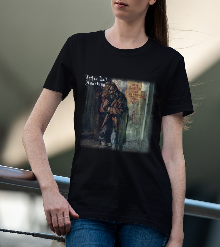 Jethro Tull Aqualung Album Art Homeless Man T-Shirt
