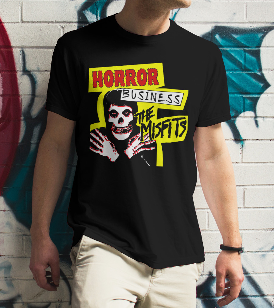 Horror Business The Misfits Skeleton Artwork T-Shirt