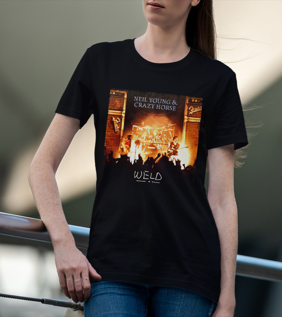 Neil Young & Crazy Horse Weld Live Performance Stage Amps T-Shirt