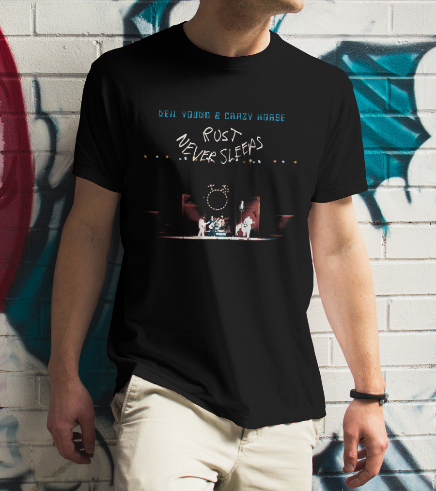 Neil Young & Crazy Horse Rust Never Sleeps Concert Scene T-Shirt