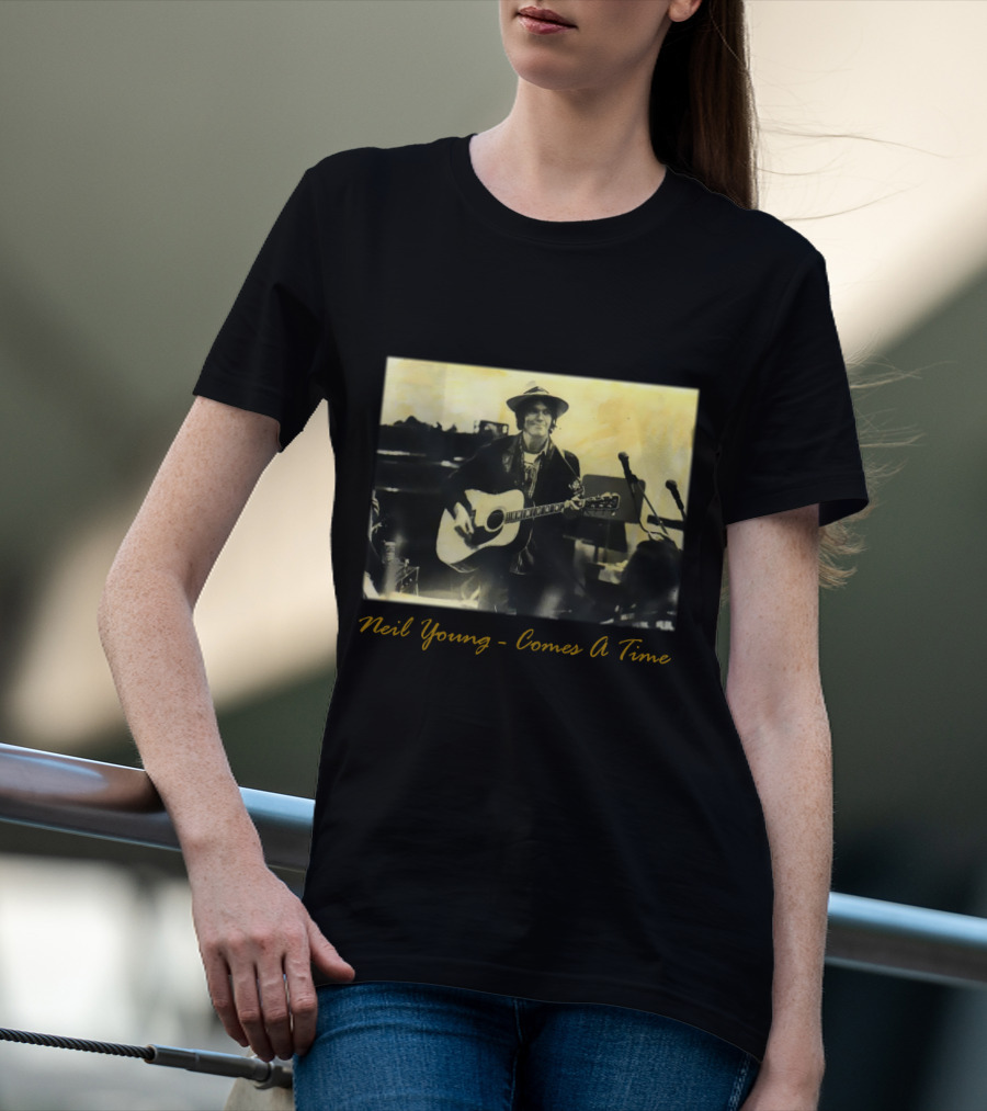 Neil Young - Comes A Time Accompanied Guitar Performance T-Shirt