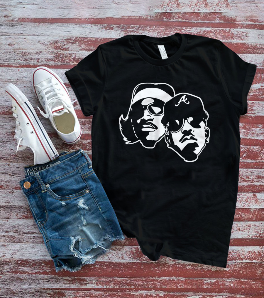 Outkast Andre 3000 Big Boi Silhouette Iconic Hip Hop Duo Baseball Cap Sunglasses T-Shirt