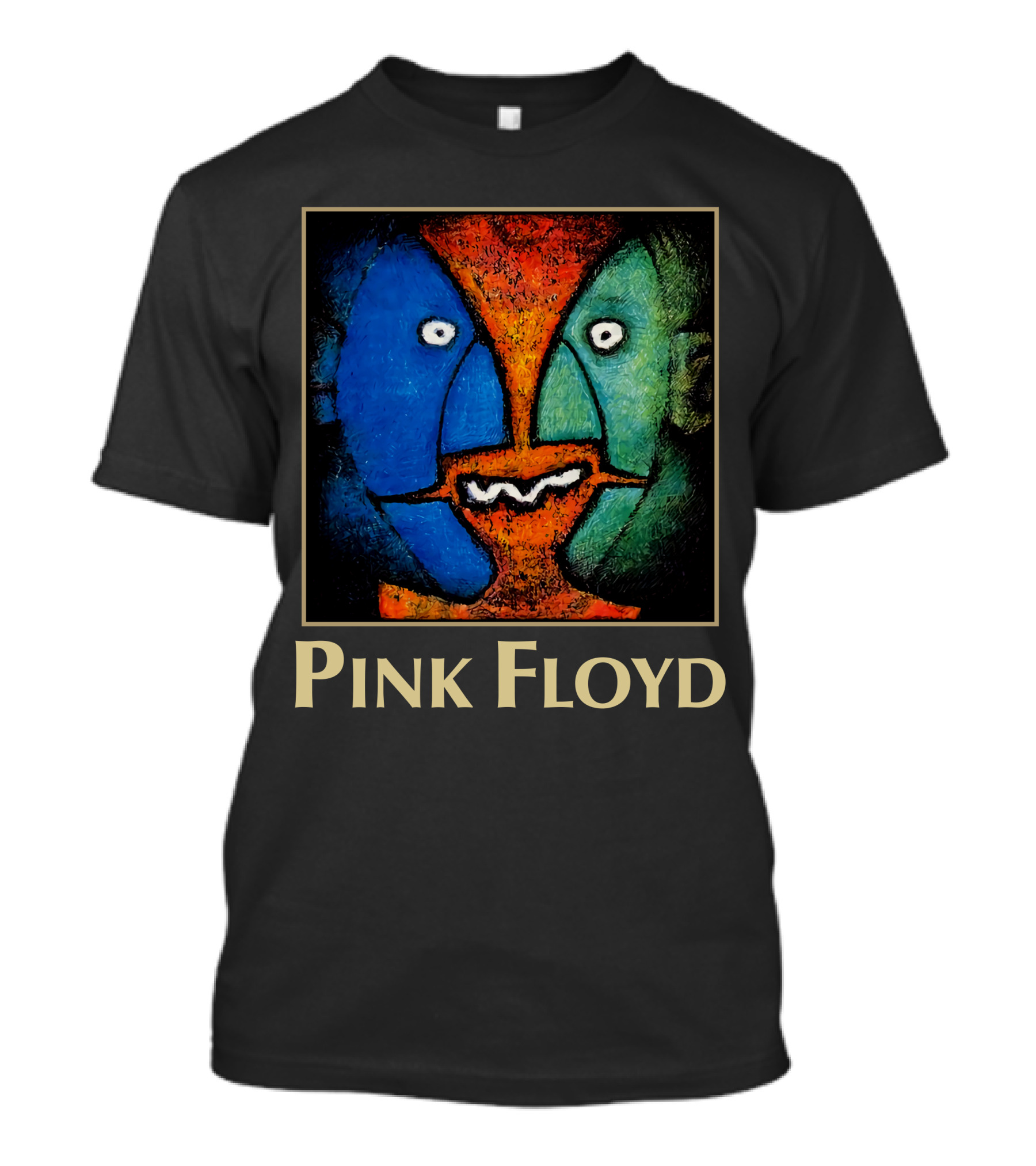Pink Floyd Abstract Faces Artwork T-Shirt