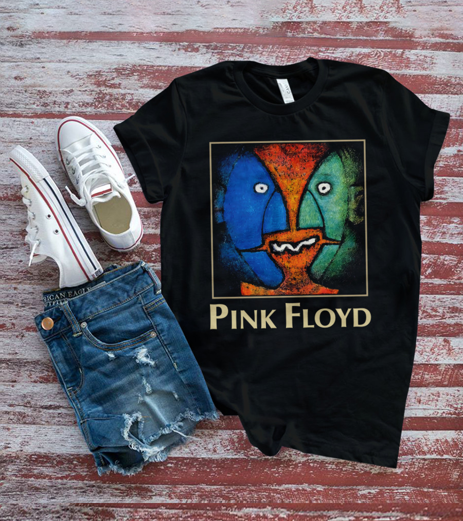 Pink Floyd Abstract Faces Artwork T-Shirt