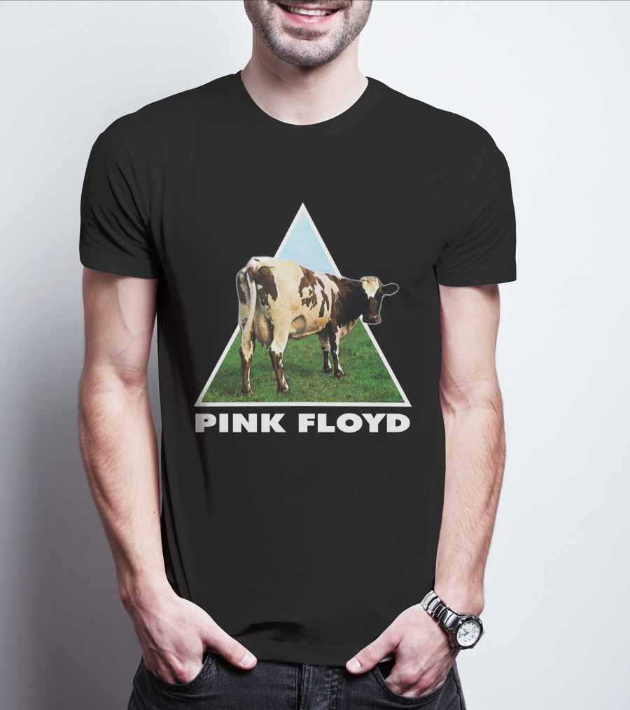 Pfl(43) Pink Floyd Atom Heart Mother Album Cow T-Shirt
