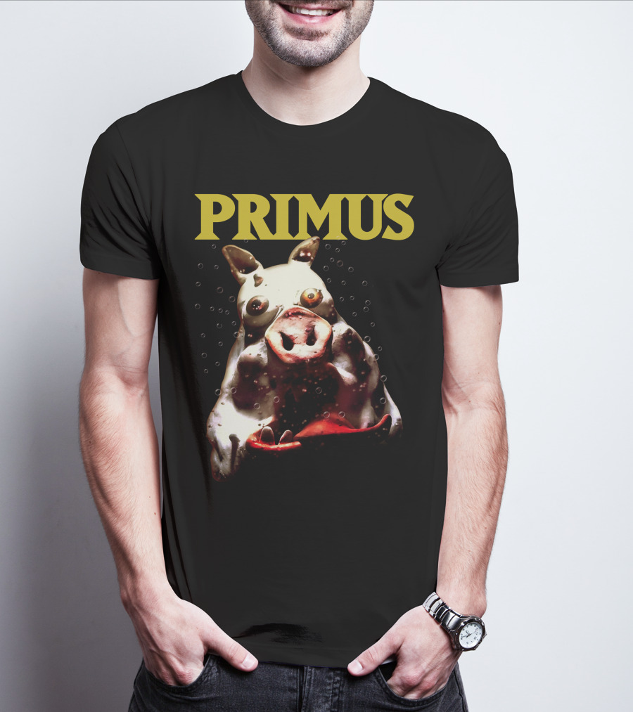 Primus Cow Imagery With Bubbles T-Shirt