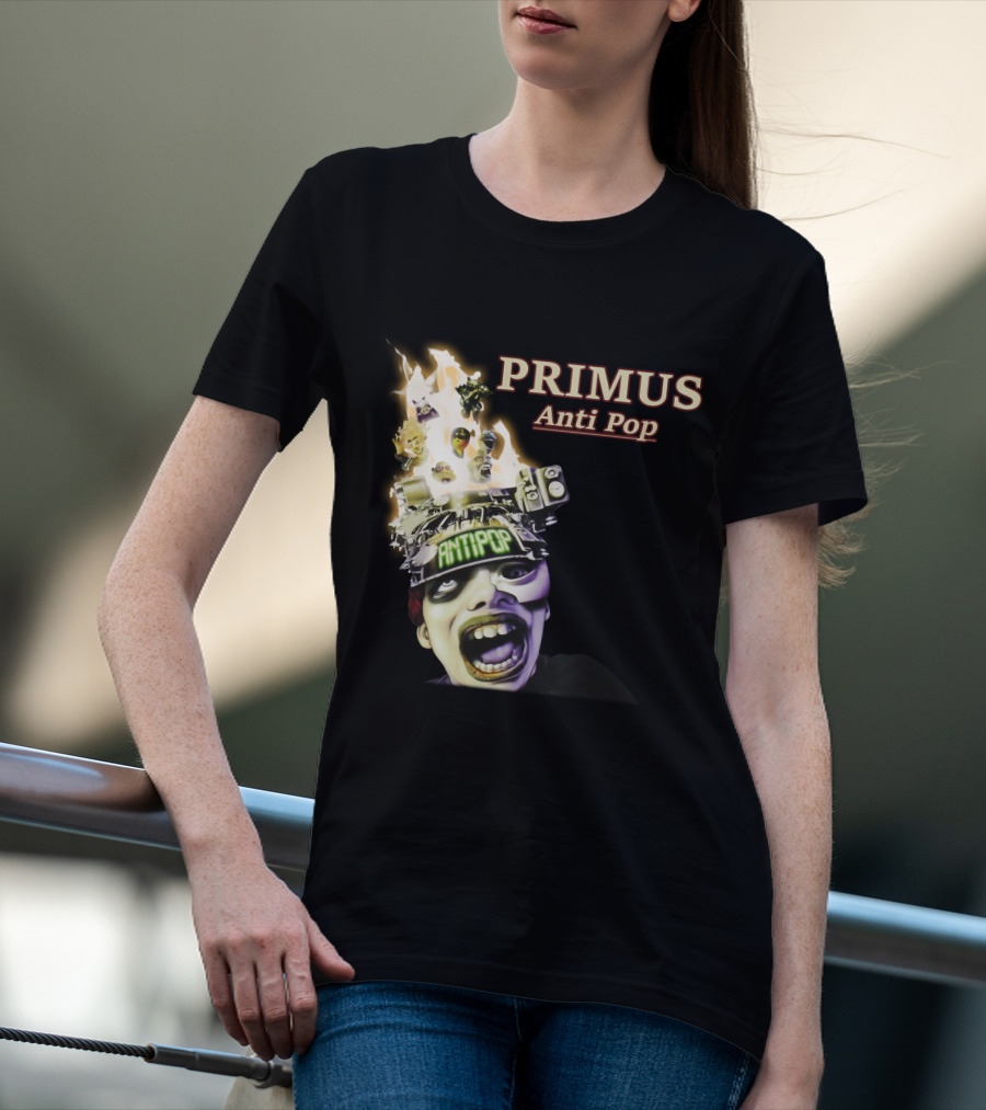 Primus Anti Pop Burning Head T-Shirt