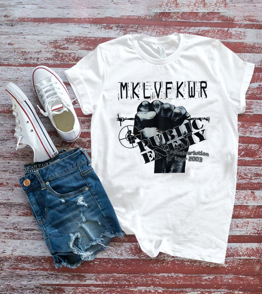 Mklvfkwr Public Enemy Revolverlution Tour 2003 T-Shirt