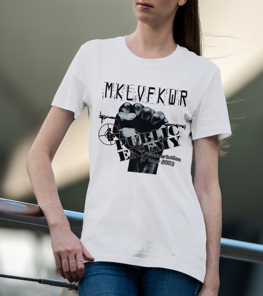Mklvfkwr Public Enemy Revolverlution Tour 2003 T-Shirt
