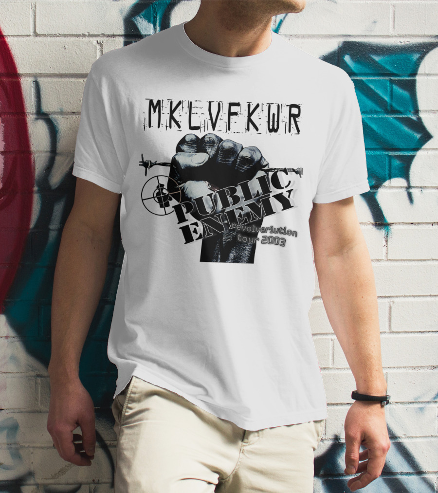 Mklvfkwr Public Enemy Revolverlution Tour 2003 T-Shirt