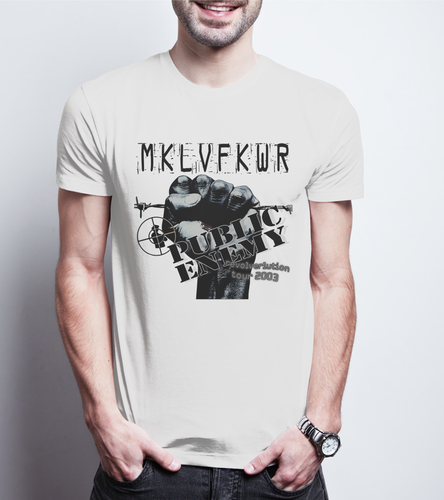 Mklvfkwr Public Enemy Revolverlution Tour 2003 T-Shirt