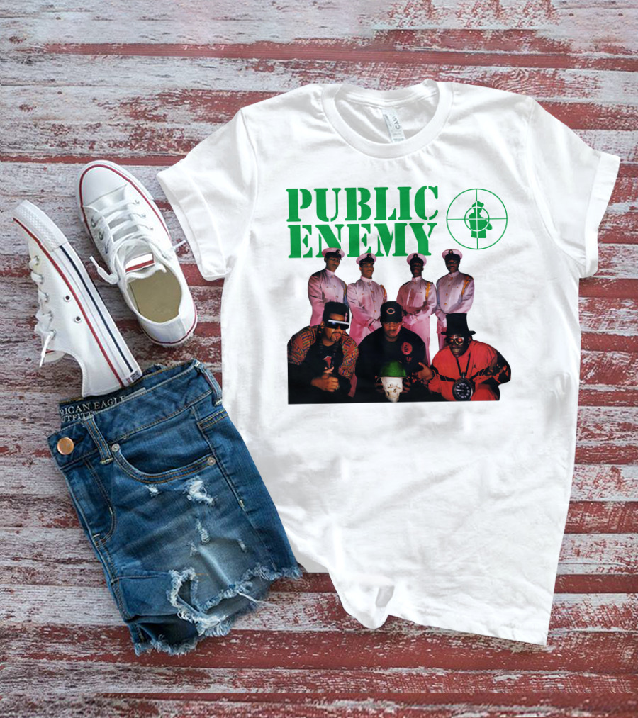 Public Enemy Famous Hip Hop Group Photo T-Shirt