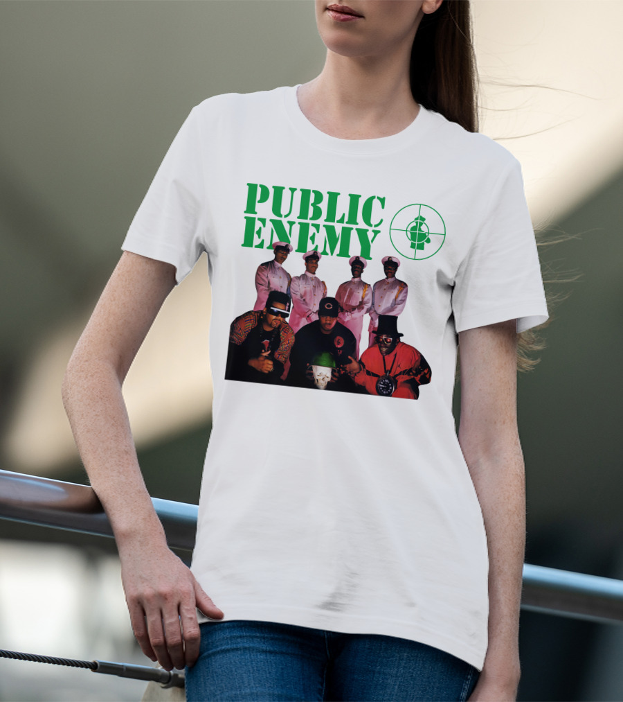 Public Enemy Famous Hip Hop Group Photo T-Shirt