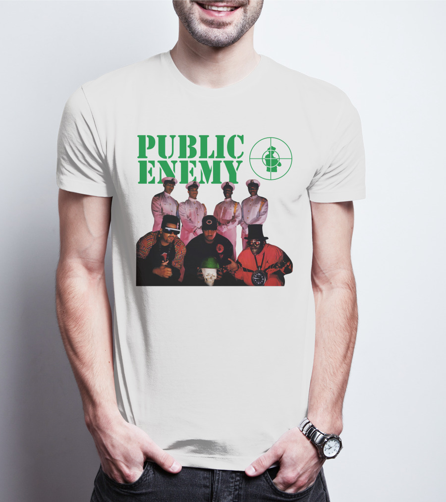 Public Enemy Famous Hip Hop Group Photo T-Shirt