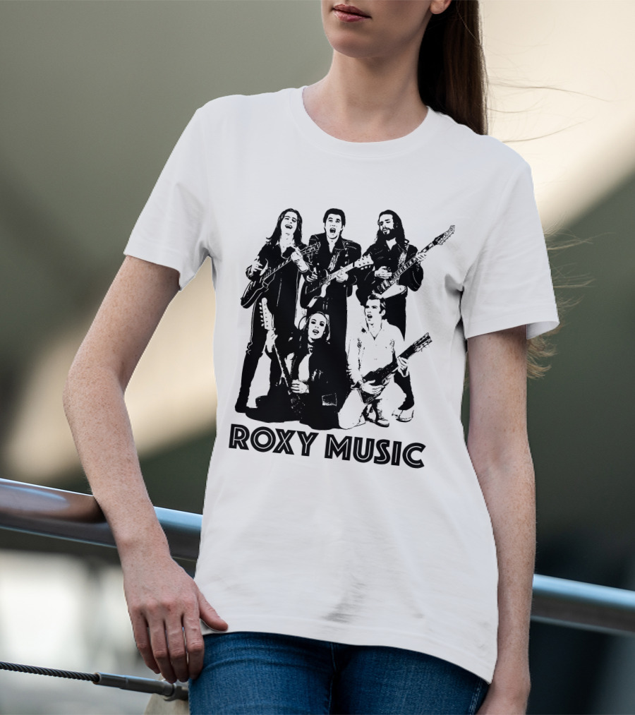 Roxy Music Band Members With Guitars T-Shirt