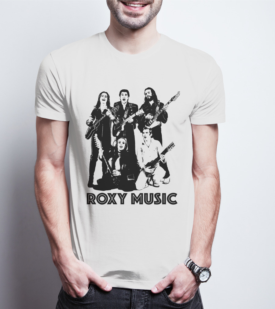 Roxy Music Band Members With Guitars T-Shirt