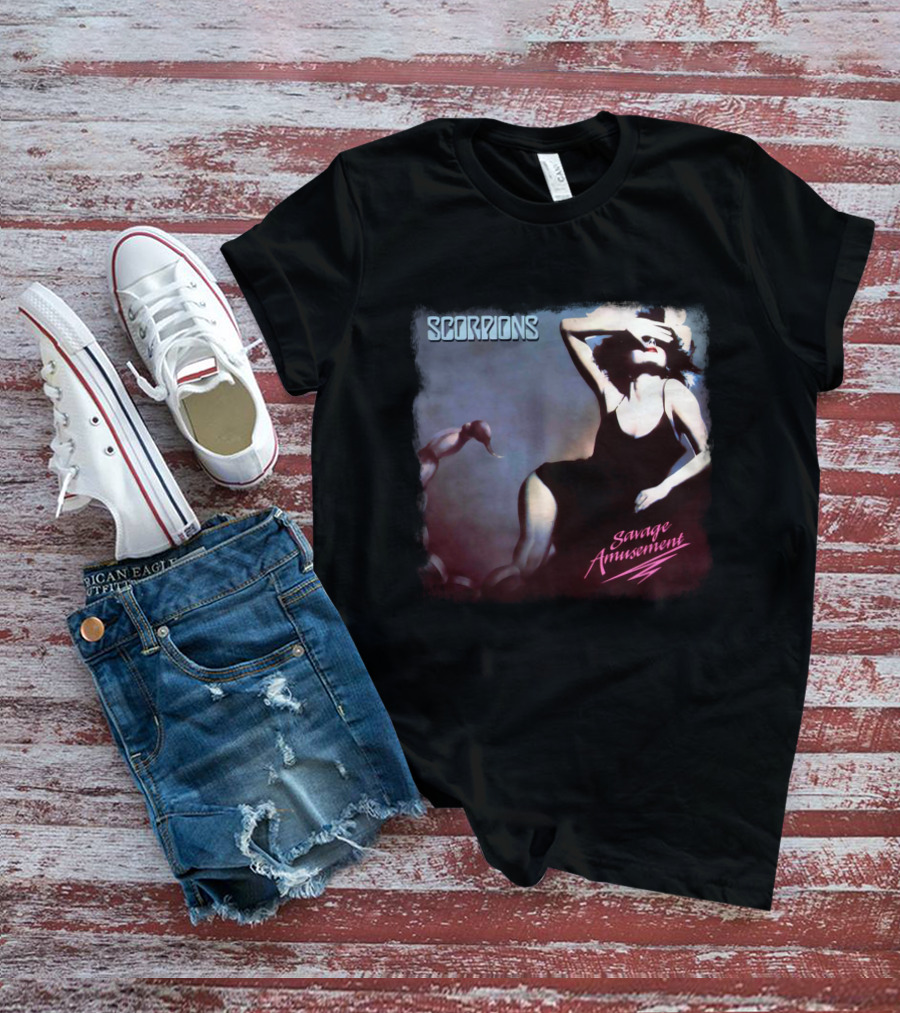 Scorpions Savage Amusement Retro Album Cover Art T-Shirt