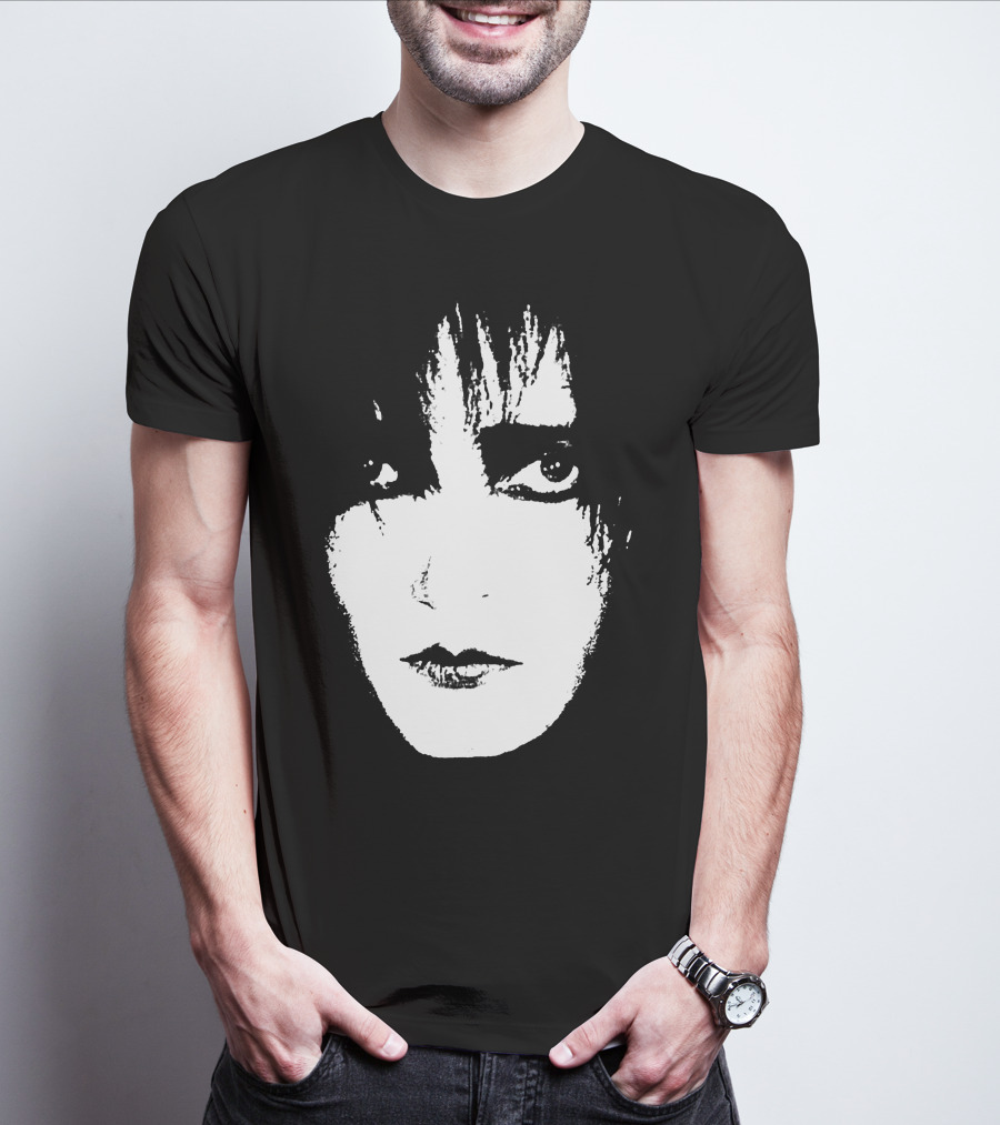 Satb 7 Siouxsie Sioux Monochrome Face T-Shirt