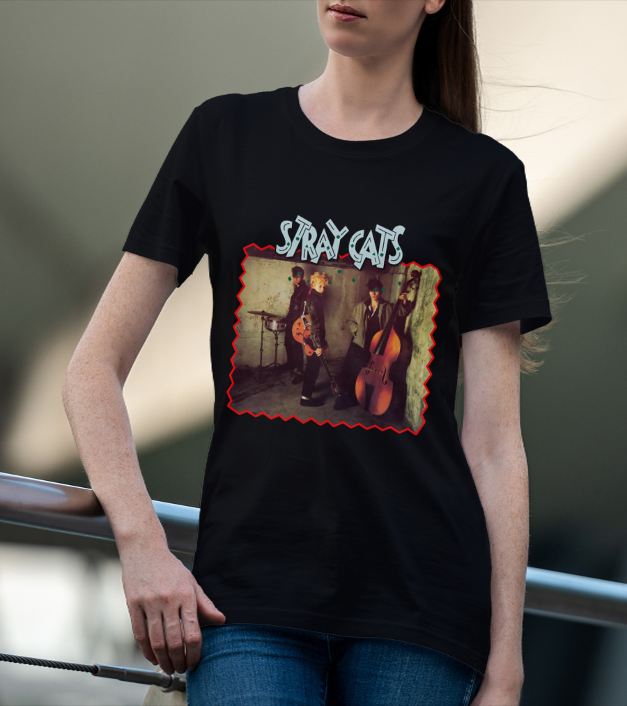 Stray Cats Rockabilly Band Trio T-Shirt