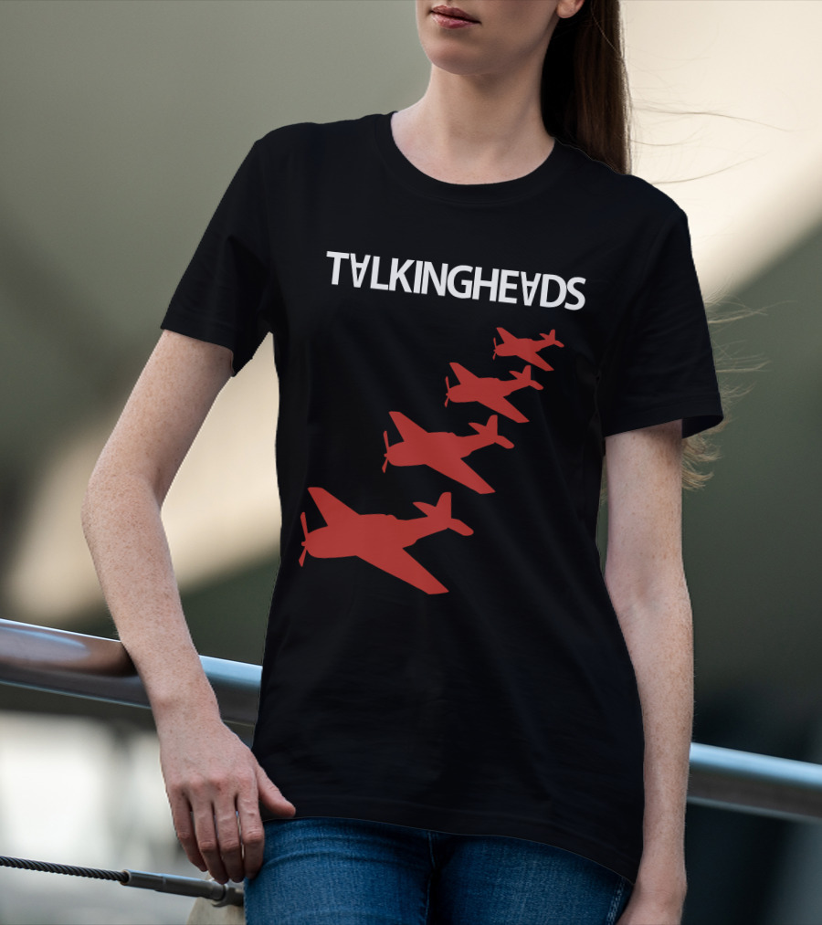 Talking Heads Red Airplanes Formation T-Shirt