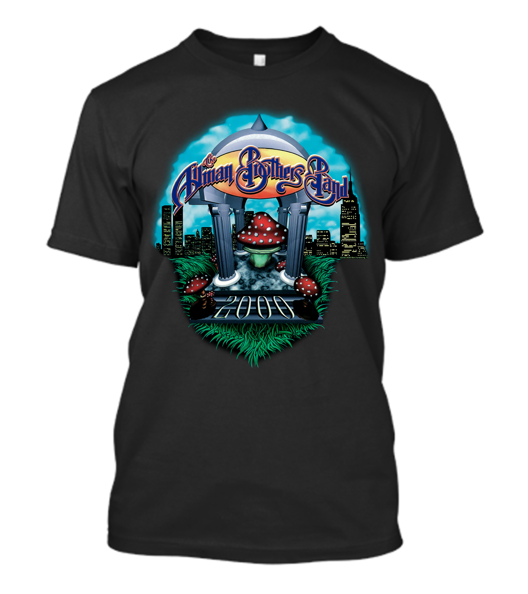 The Allman Brothers Band 2000 Mushroom City Skyline T-Shirt