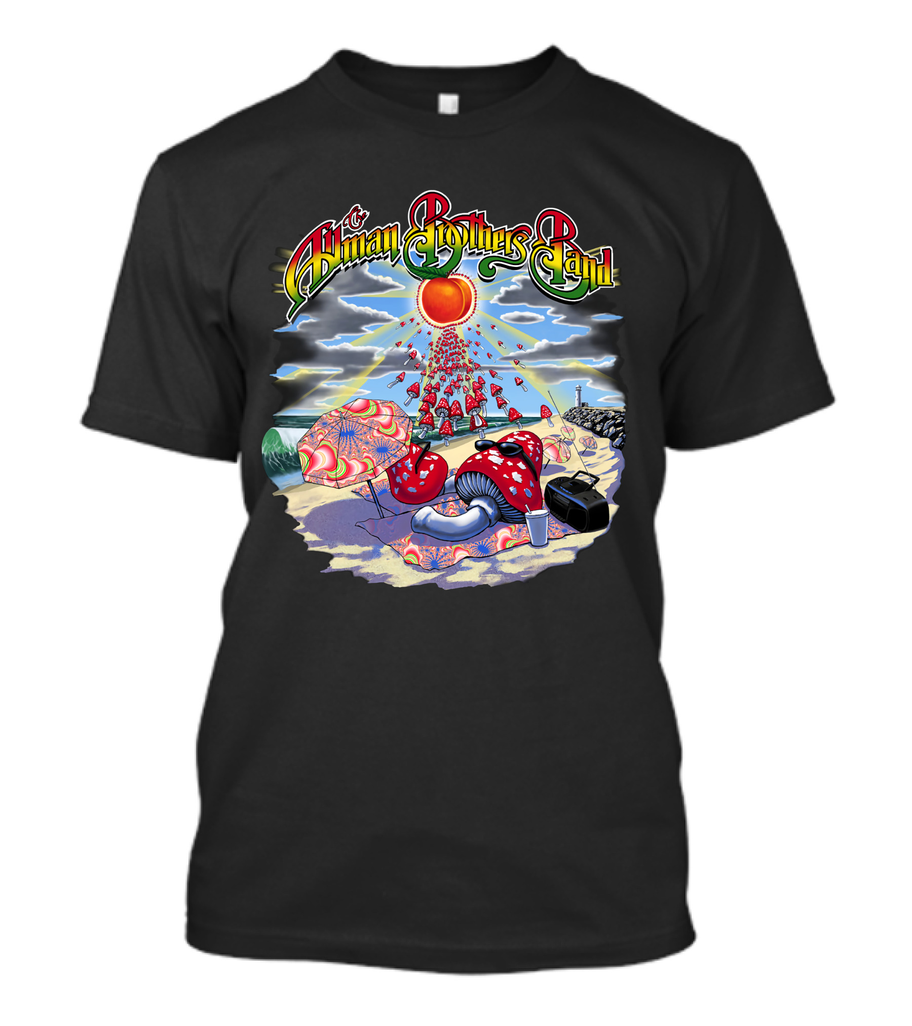 The Allman Brothers Band Mushroom Beach Scene T-Shirt