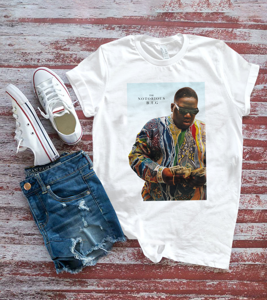 The Notorious B.i.g. Counting Money Colorful T-Shirt
