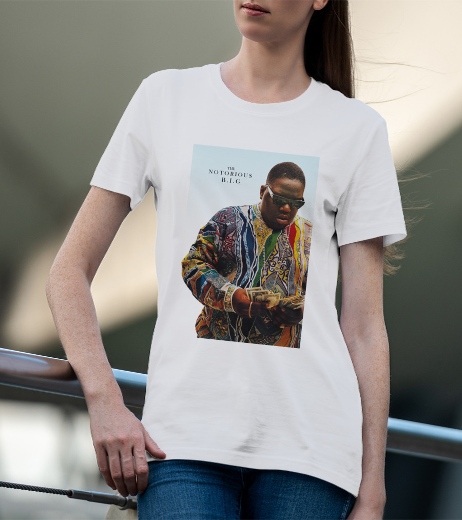 The Notorious B.i.g. Counting Money Colorful T-Shirt