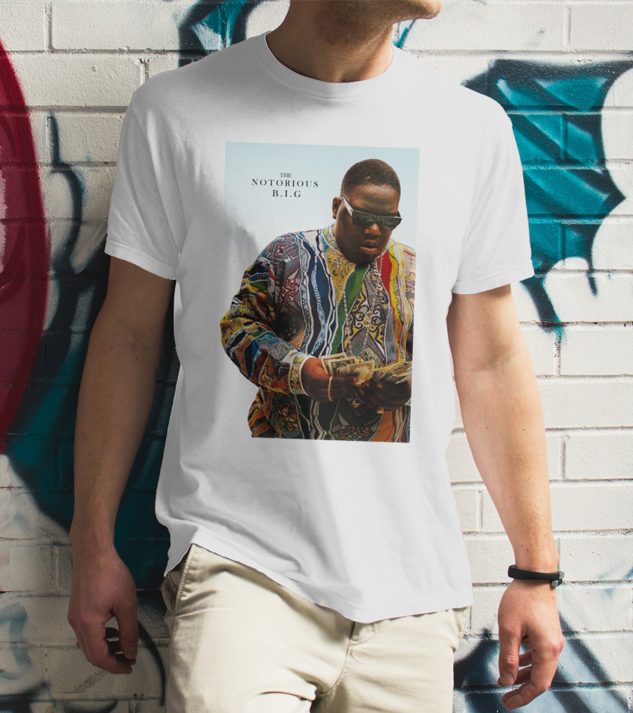 The Notorious B.i.g. Counting Money Colorful T-Shirt