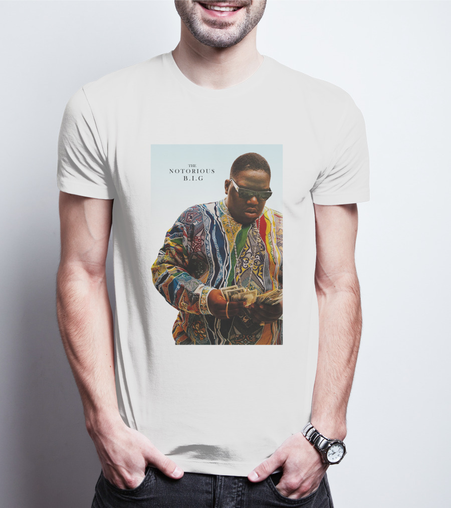 The Notorious B.i.g. Counting Money Colorful T-Shirt