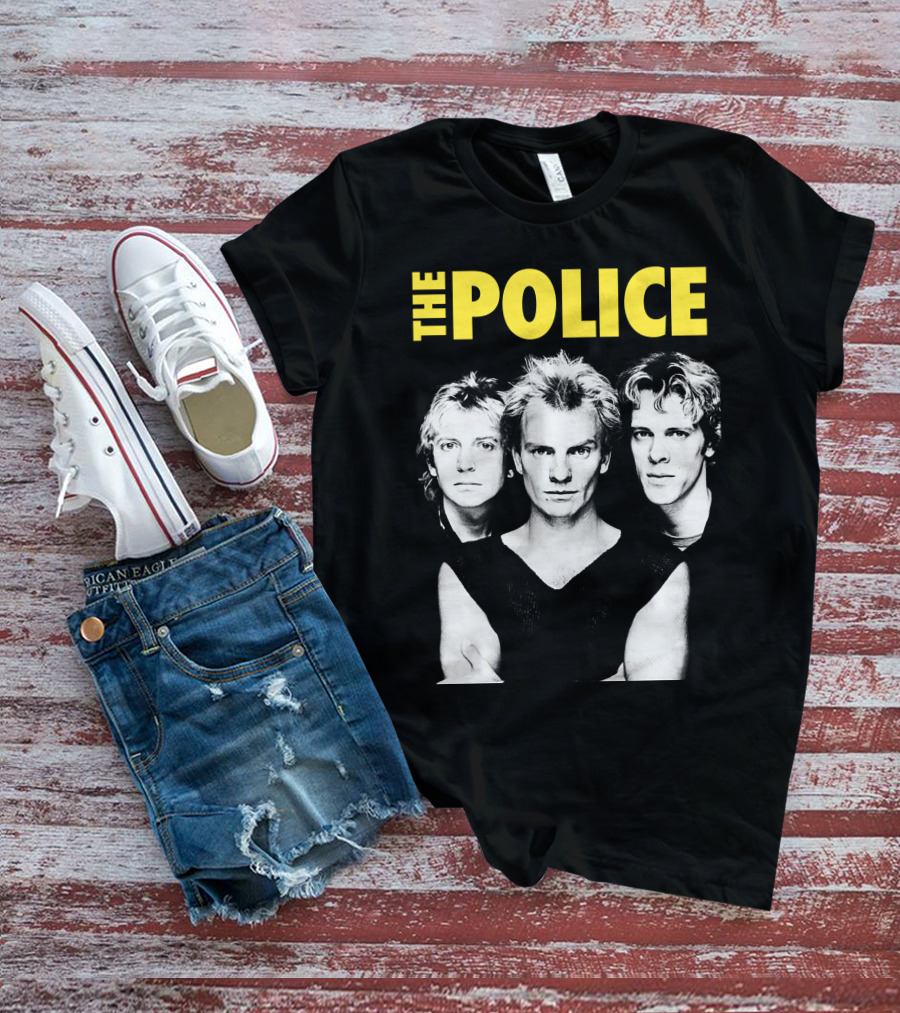 The Police Band Black And White T-Shirt