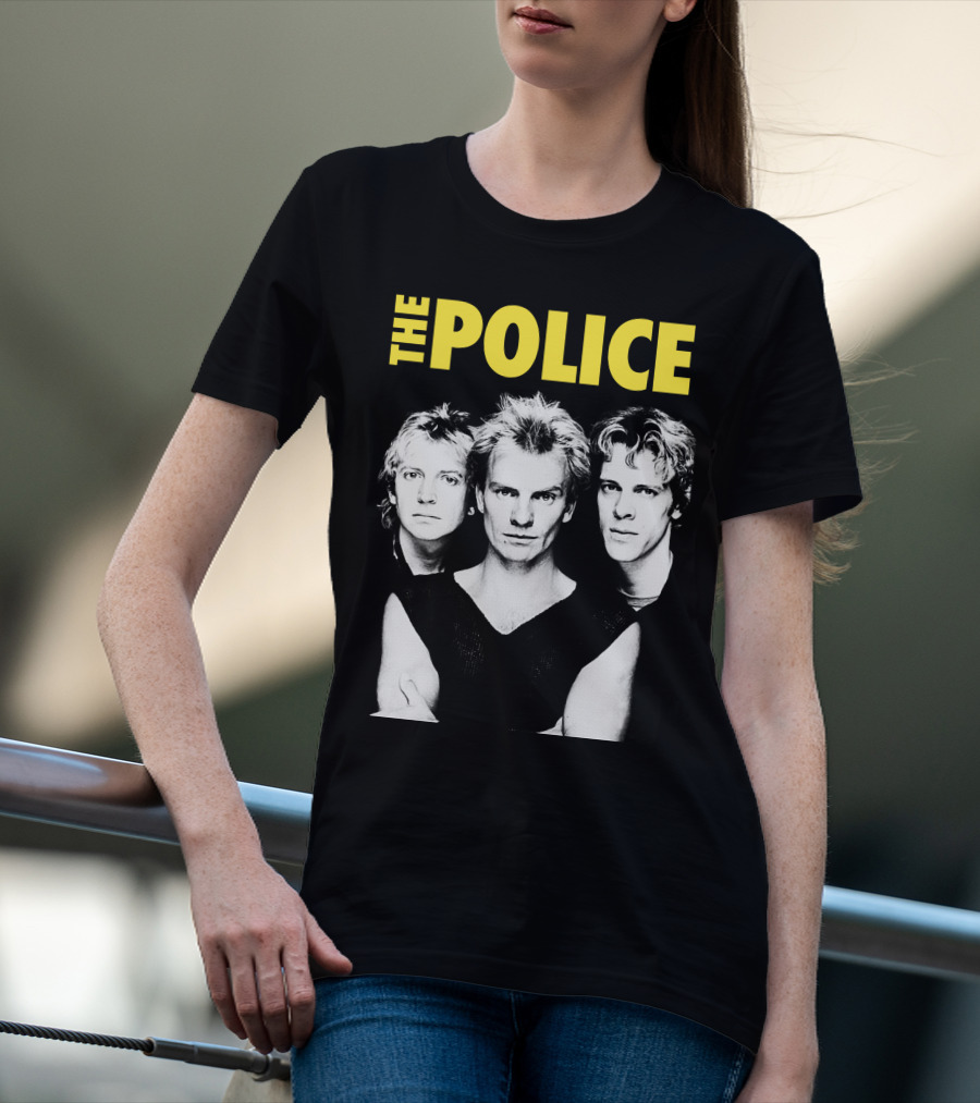 The Police Band Black And White T-Shirt