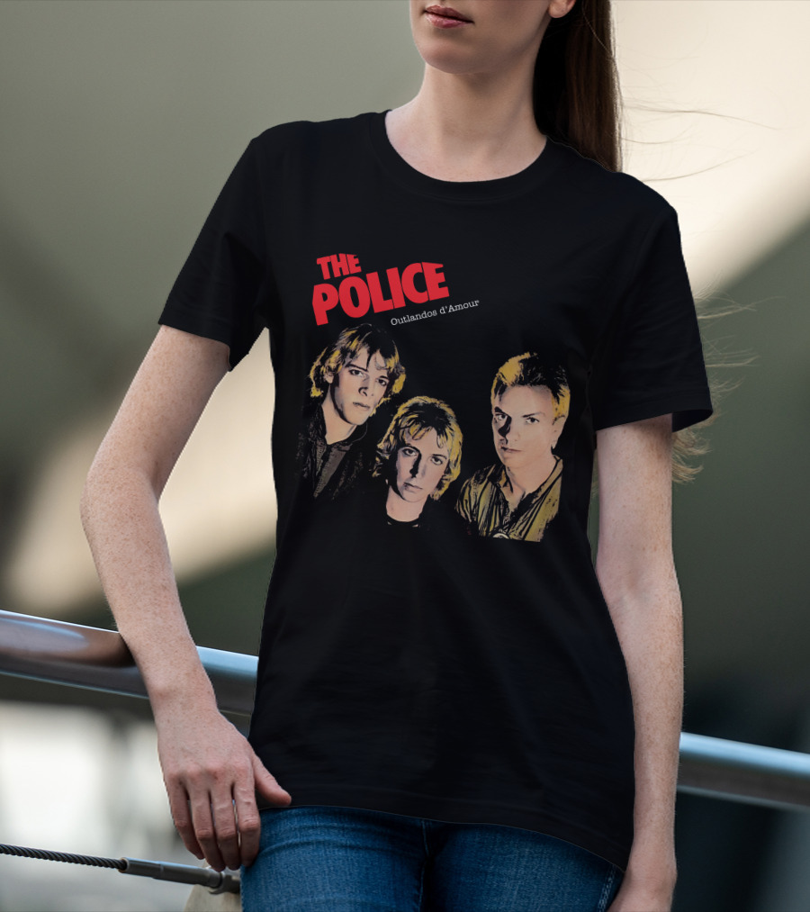 The Police Outlandos D'amour Album Cover Artwork T-Shirt