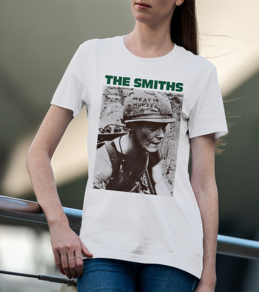 The Smiths Meat Is Murder Vintage Soldier Helmet T-Shirt