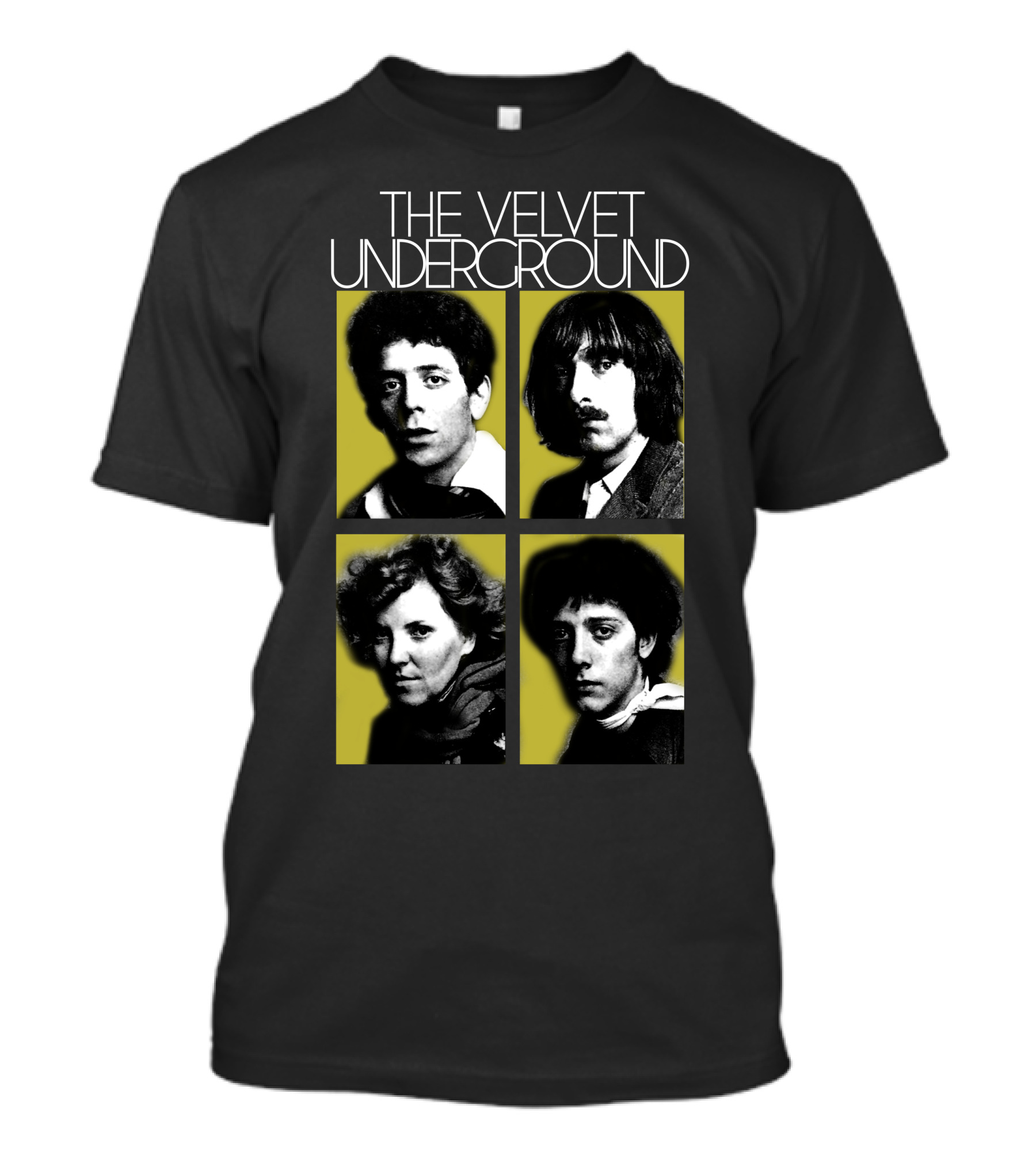 The Velvet Underground 4 Members Portraits T-Shirt
