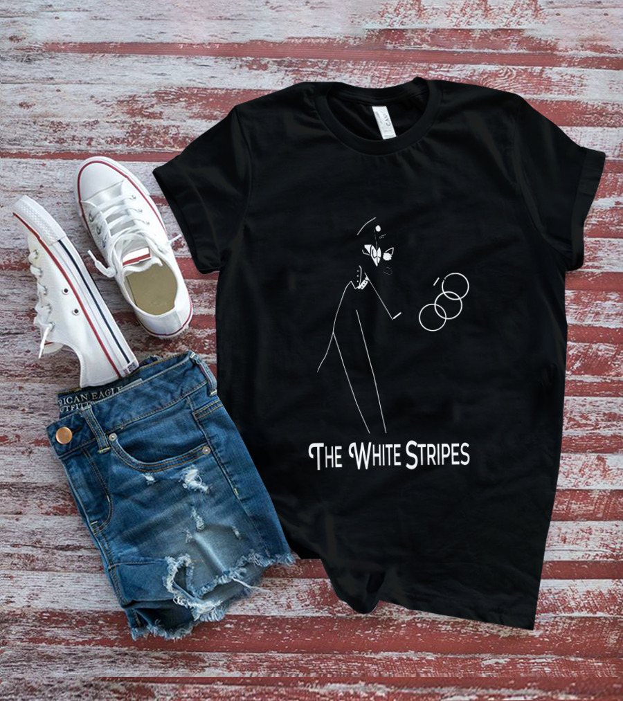 The White Stripes Tuxedo Juggling Rings T-Shirt