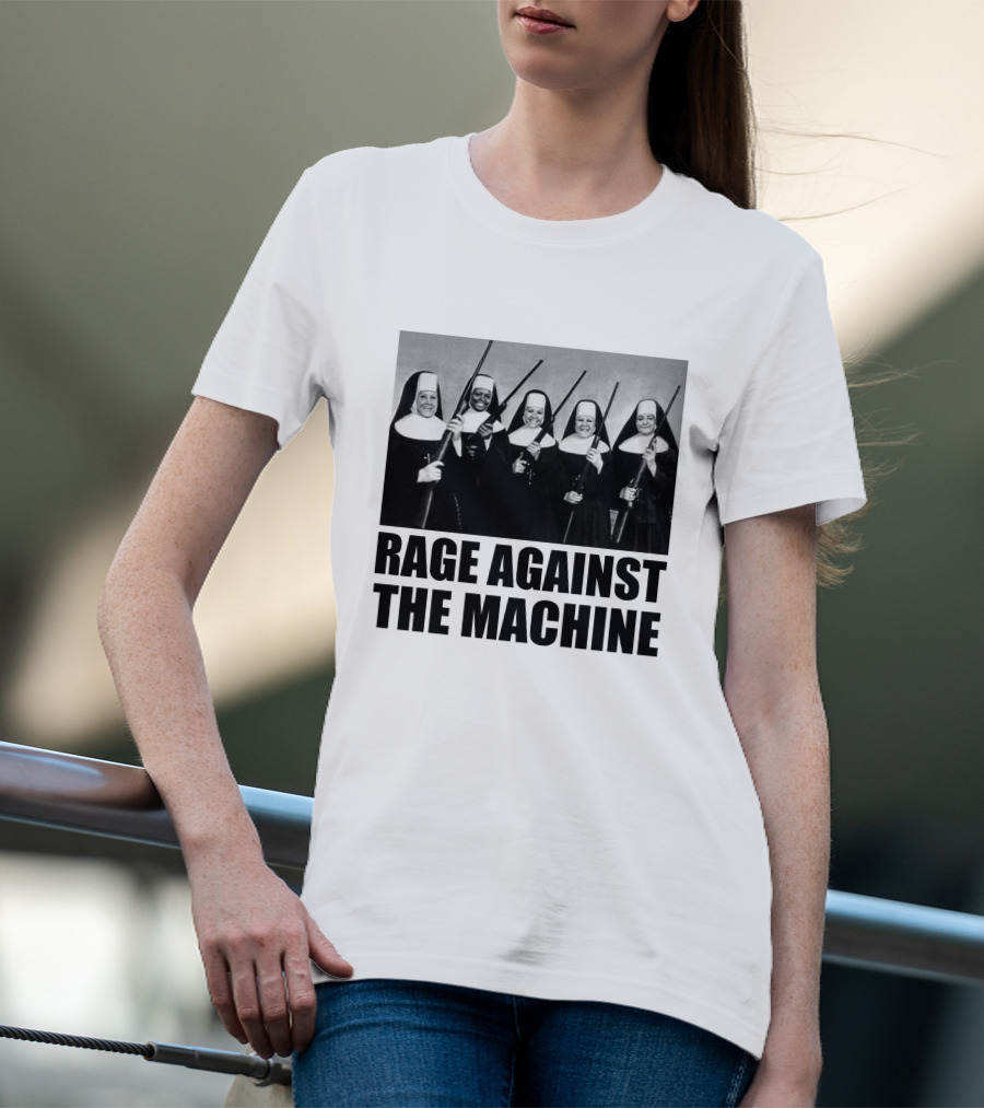 Rage Against The Machine Nuns With Guns Photomontage T-Shirt