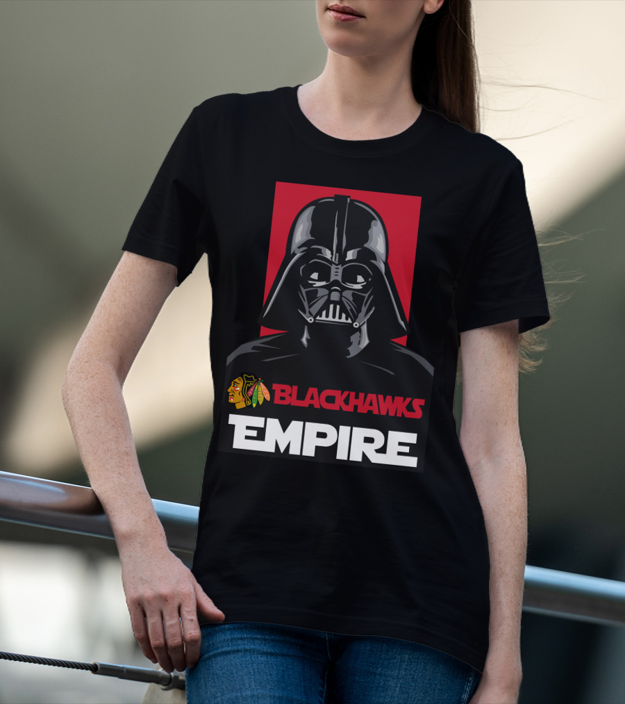 Blackhawks Empire Darth Vader Nhl T-Shirt