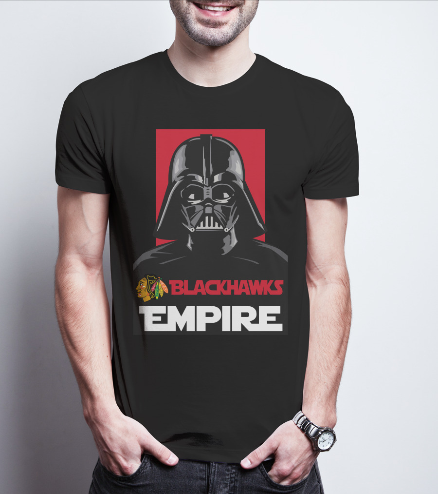 Blackhawks Empire Darth Vader Nhl T-Shirt